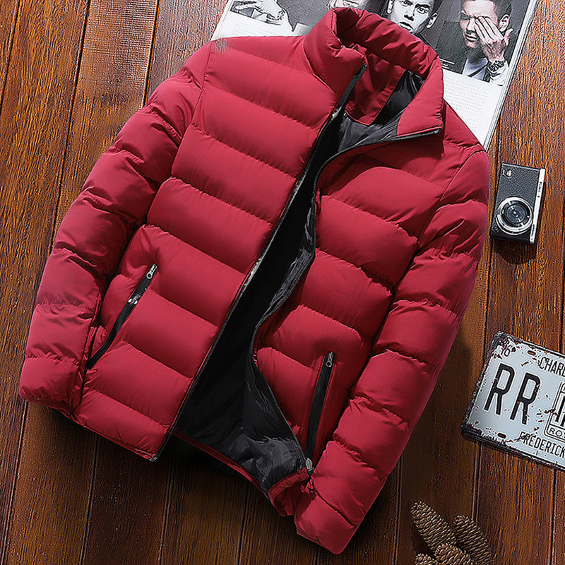 Finn™ - Blaue Winterjacke aus Baumwolle