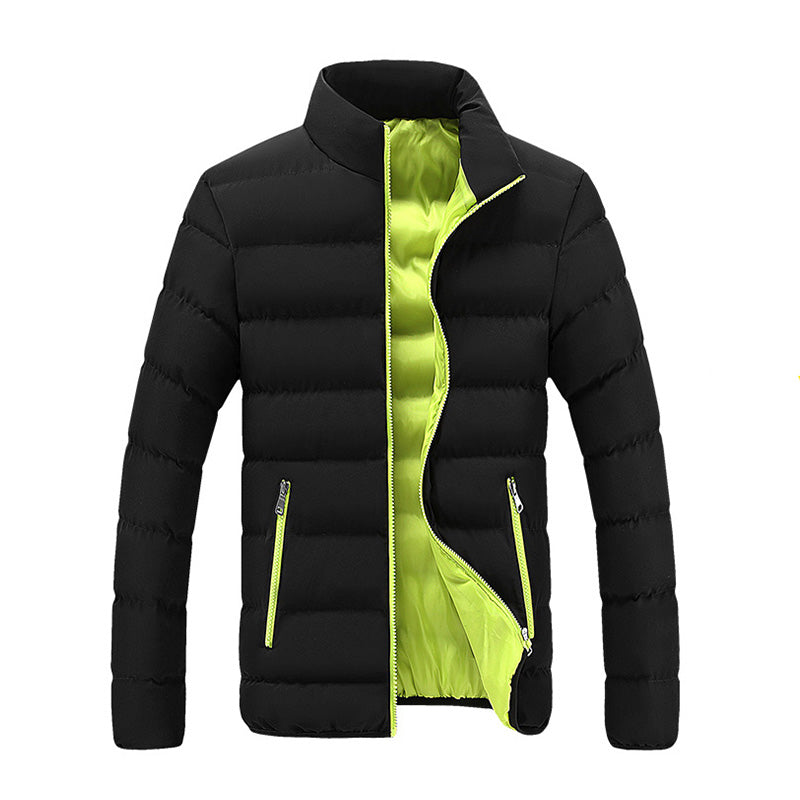 Finn™ - Blaue Winterjacke aus Baumwolle