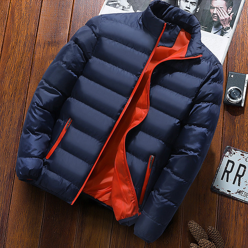 Finn™ - Blaue Winterjacke aus Baumwolle