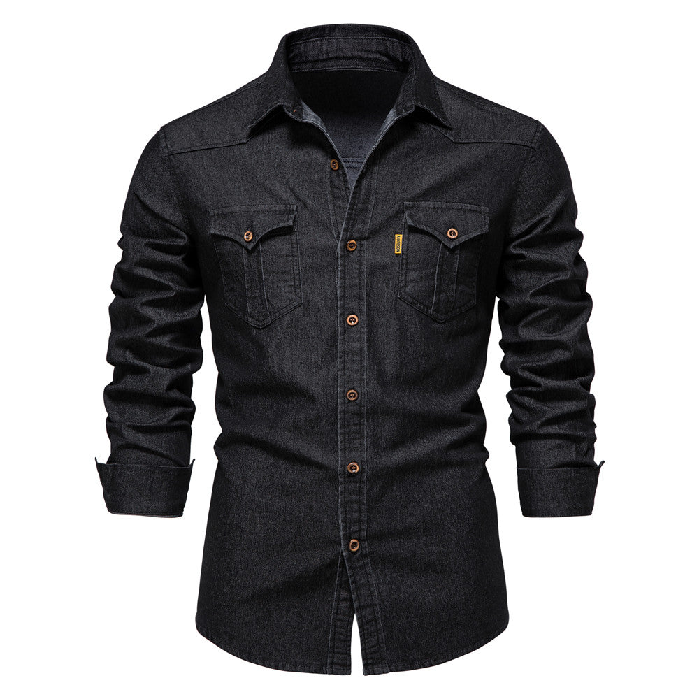 Liam™ - Gewaschenes Jeanshemd
