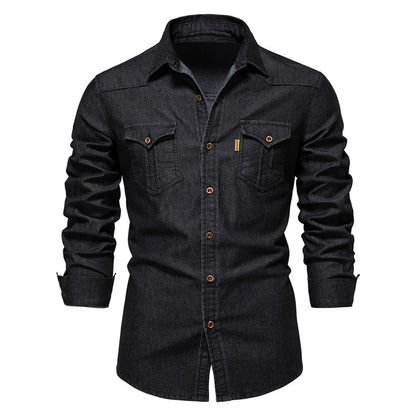 Liam™ - Gewaschenes Jeanshemd