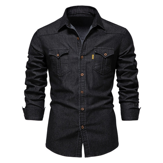 Liam™ - Gewaschenes Jeanshemd