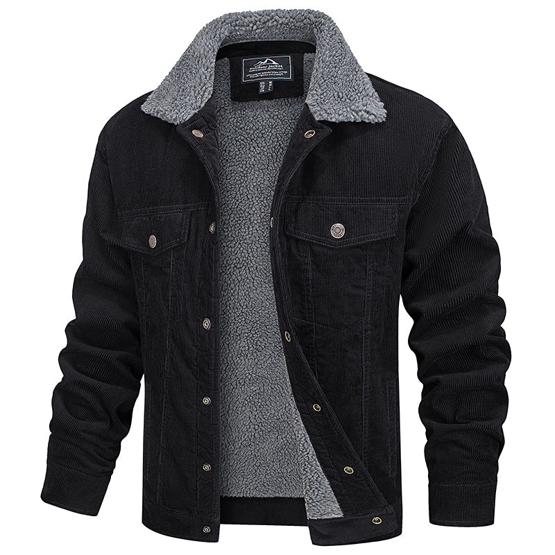 Finn™ - Multipocket Pelz mit Fleece Wintermantel