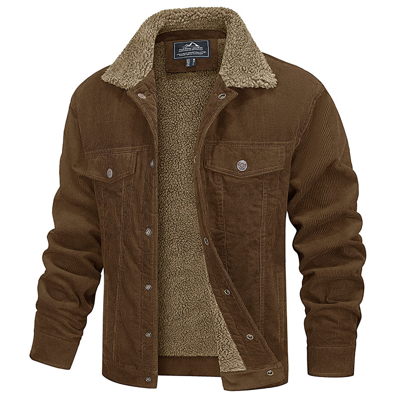 Finn™ - Multipocket Pelz mit Fleece Wintermantel