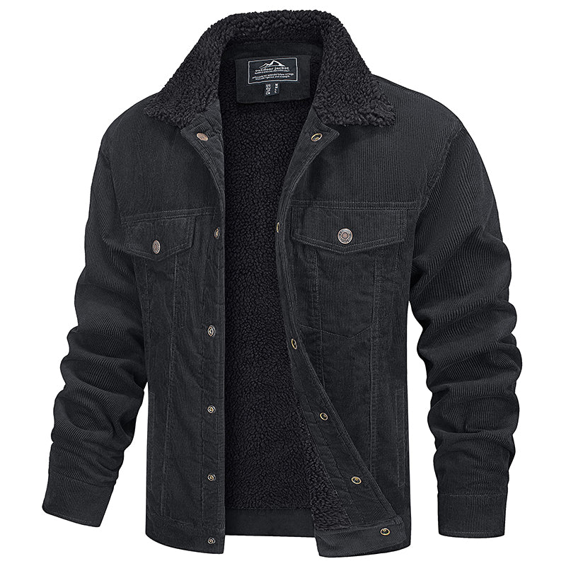 Finn™ - Multipocket Pelz mit Fleece Wintermantel