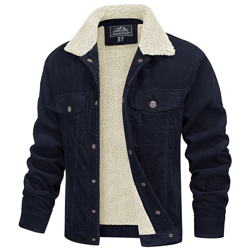 Finn™ - Multipocket Pelz mit Fleece Wintermantel
